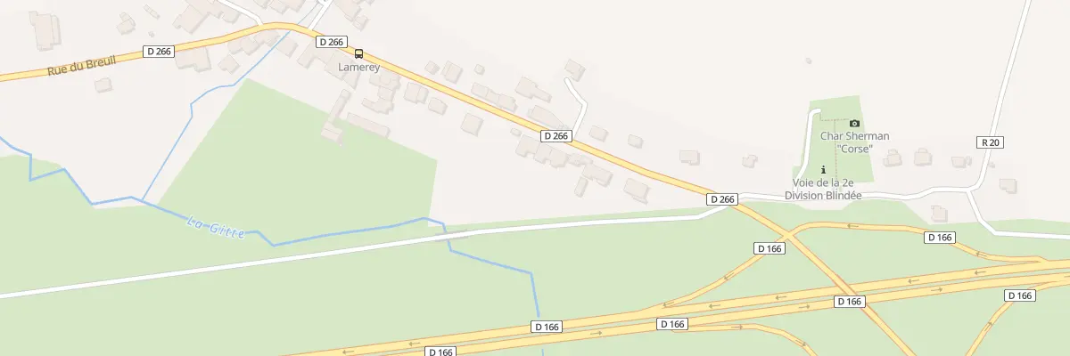 Plan du 250 Rue Maréchal-leclerc à Madonne-et-Lamerey