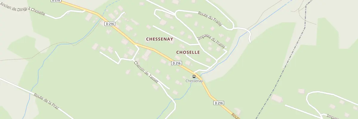 Plan de Choselle à Dingy-Saint-Clair