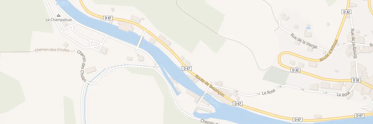 Plan du 36 Rte de Besançon à Lods