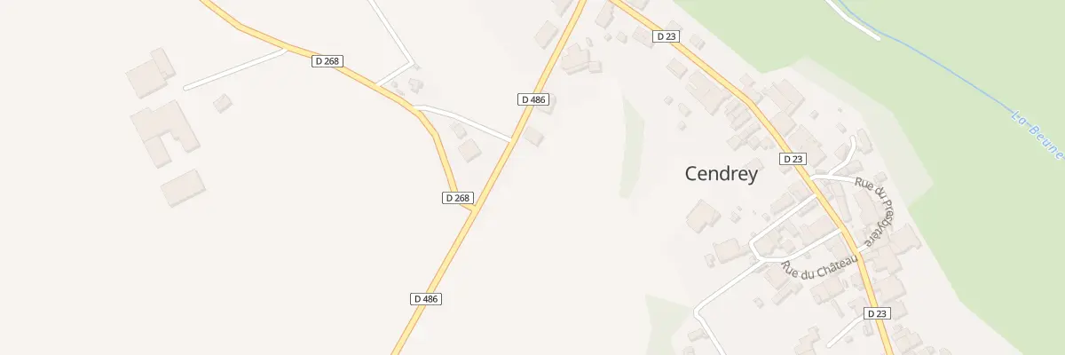 Plan du 9 Rue de Besançon à Cendrey