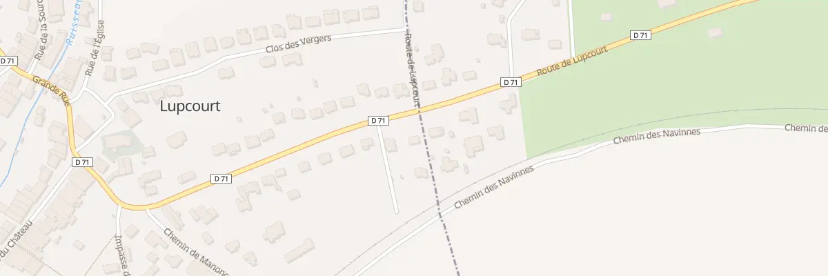 Plan du 1 Gr Grande Rue à Lupcourt