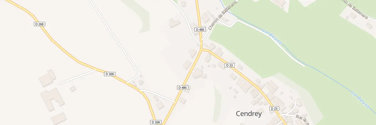 Plan du 6 Rue de Besançon à Cendrey