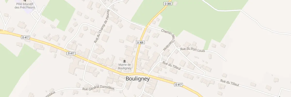 Plan du 6 Rue du Château à Bouligney