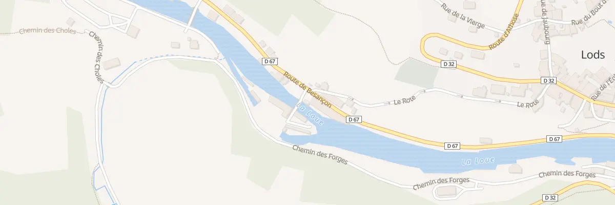 Plan du 19 Rte de Besançon à Lods