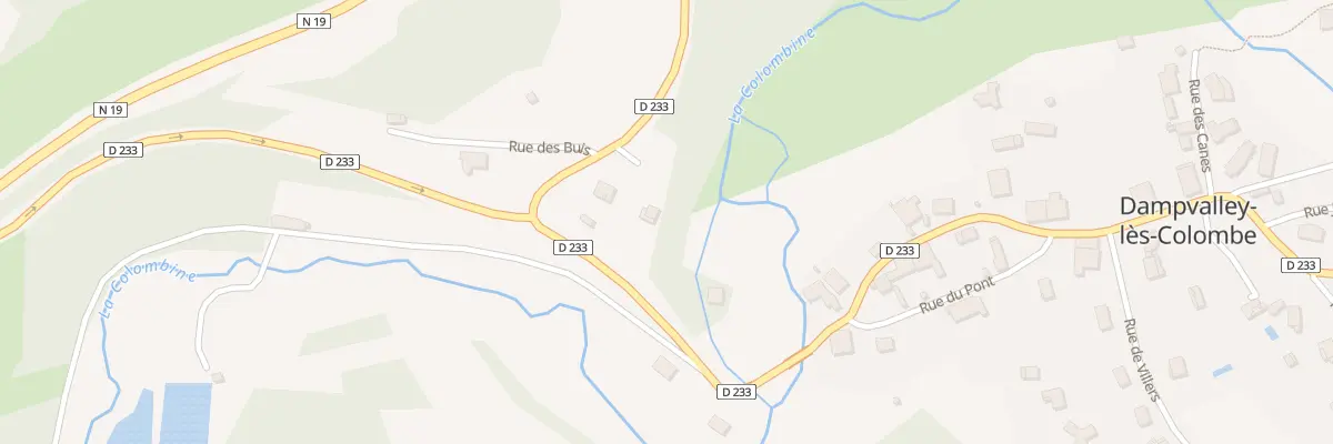 Plan du 1 Rue des Vignes à Dampvalley-lès-Colombe