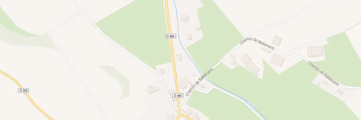 Plan de la Rue de Rougemont à Cendrey