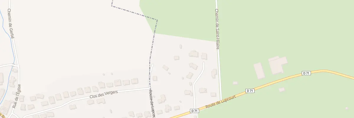Plan du 9112 Rte de Lupcourt à Ville-en-Vermois