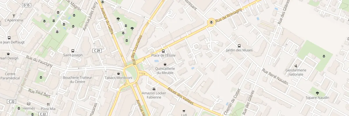 Plan du 12 Rue de Romagny à Annemasse