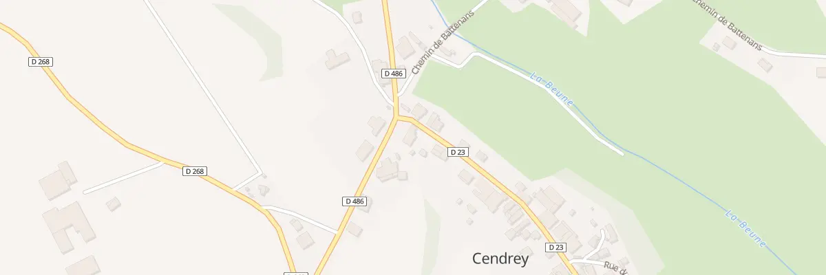 Plan du 2 Grande Rue à Cendrey