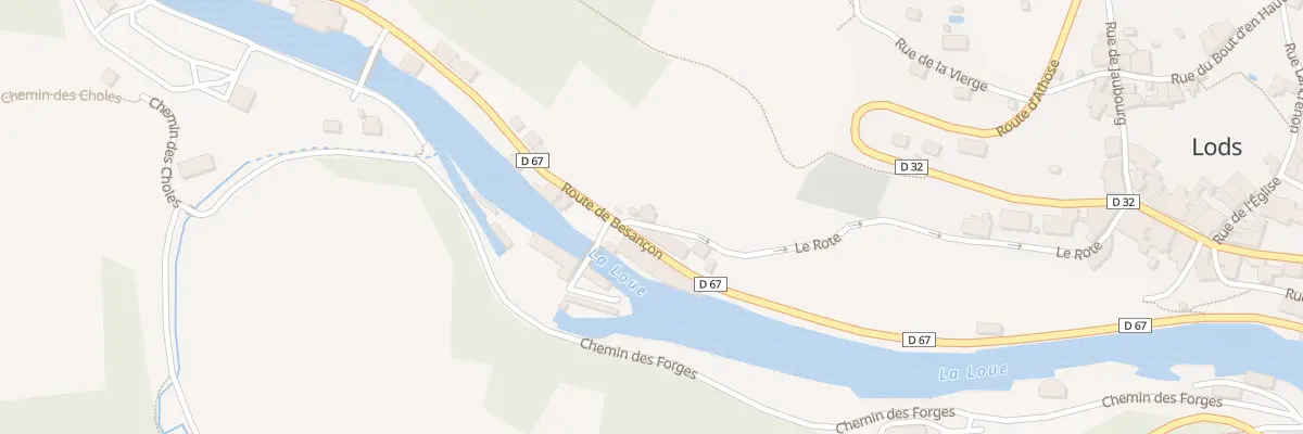 Plan du 5 Le Rote à Lods