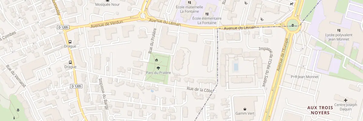 Plan du 5 Rue du Pralère à Annemasse