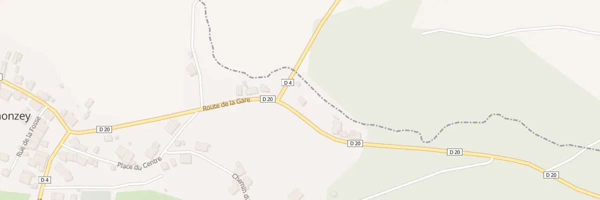 Plan du 9 Rte de la Gare à Trémonzey