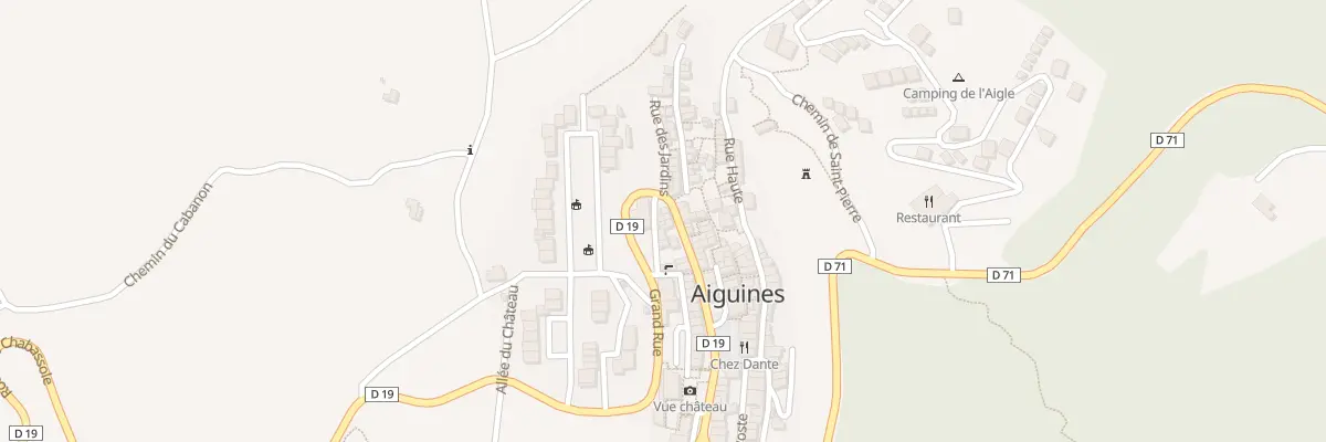 Plan du 5134 Le Village à Aiguines