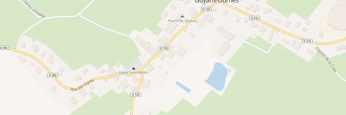 Plan du 6 Rue des Saint Martin à Guyans-Durnes