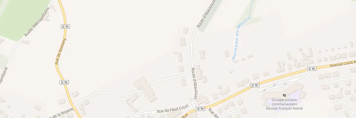 Plan du 8 Rte d’Abaucourt à Jeandelaincourt