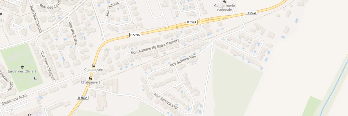 Plan du 260 Rue Simone Veil à La Londe-les-Maures