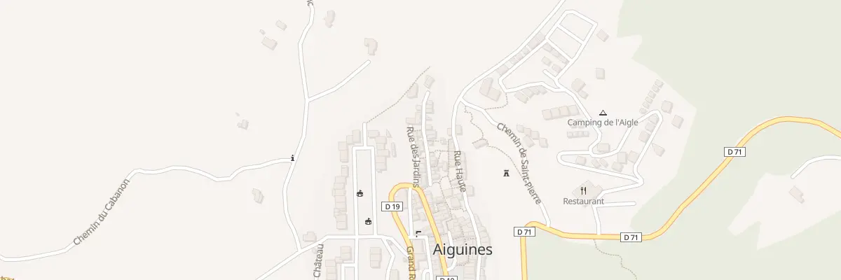 Plan du 5117 Le Village à Aiguines