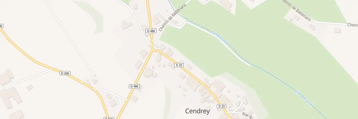 Plan du 7 Gr Grande Rue à Cendrey