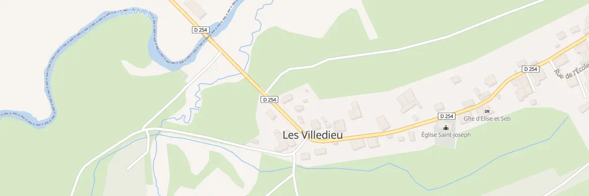 Plan du 3 Rue Principale aux Villedieu