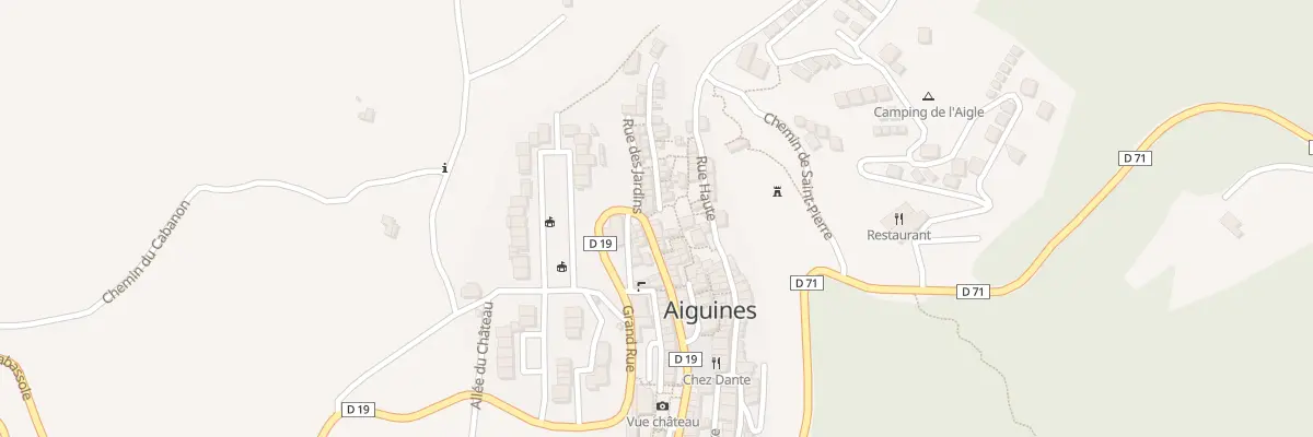 Plan du 5102 Le Village à Aiguines