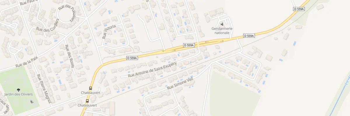 Plan du 94 Rue Antoine de Saint Exupery à La Londe-les-Maures