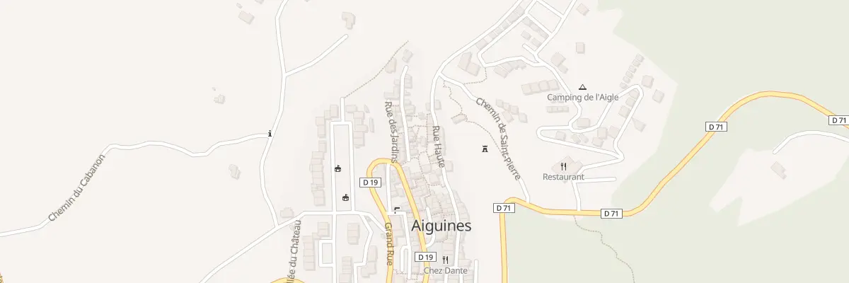 Plan du 5257 Saint Pierre à Aiguines