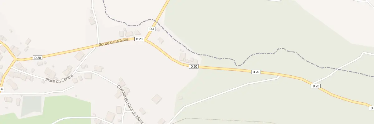 Plan du 13 Rte de la Gare à Trémonzey