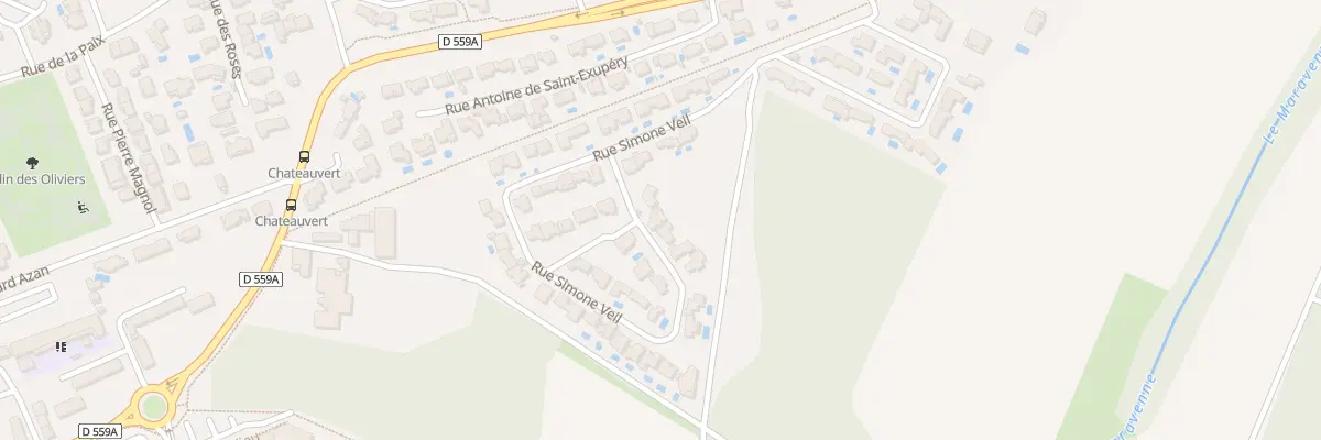 Plan du 642 Rue Simone Veil à La Londe-les-Maures