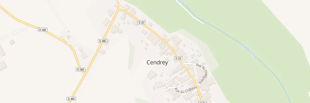 Plan du 12 Grande Rue à Cendrey
