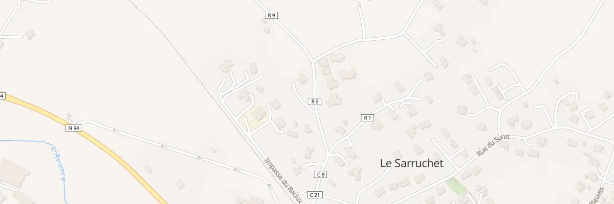 Plan du 5038 Le Reclux à Montgardin