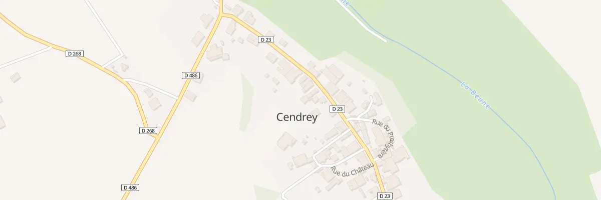 Plan du 14 Grande Rue à Cendrey