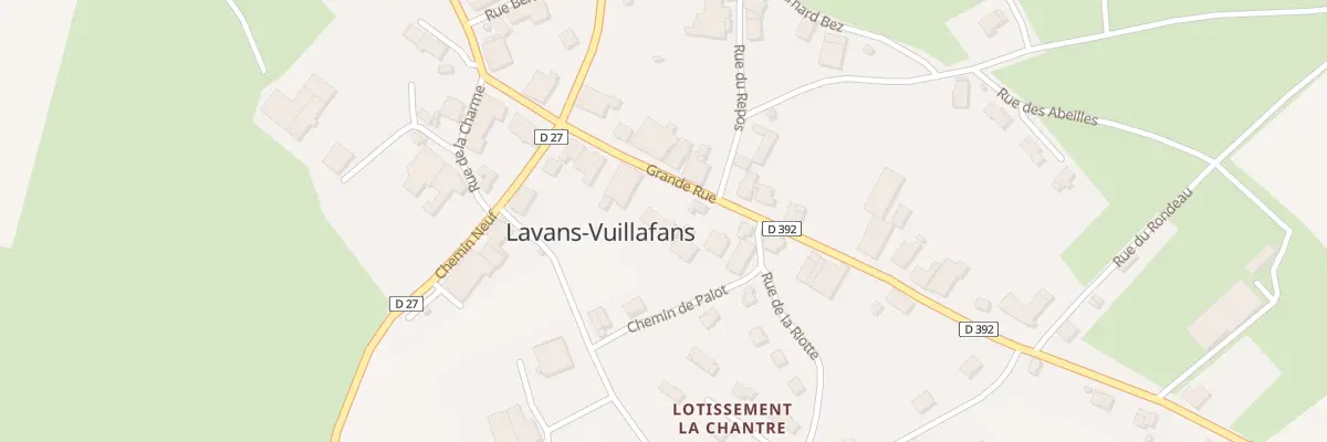 Plan du 20 Gr Grande Rue à Lavans-Vuillafans