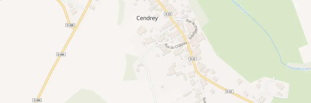 Plan du 3 Rue du Château à Cendrey