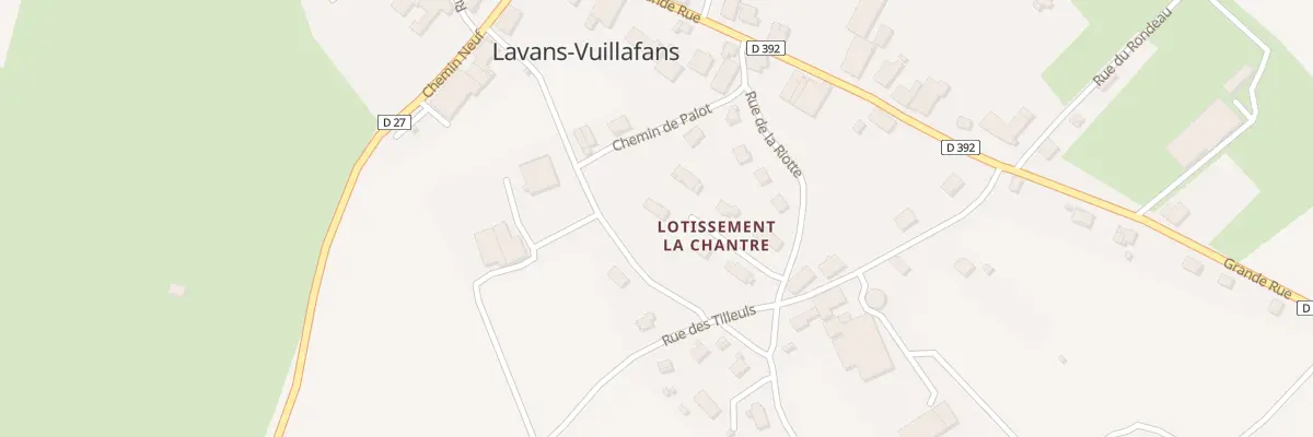 Plan du 5 Lot La Chantre à Lavans-Vuillafans
