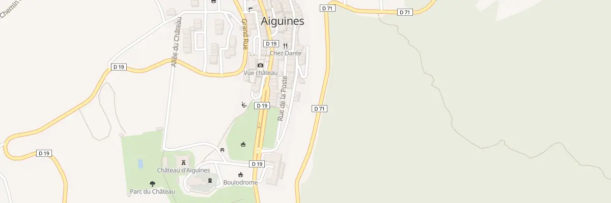 Plan de L’Arena à Aiguines