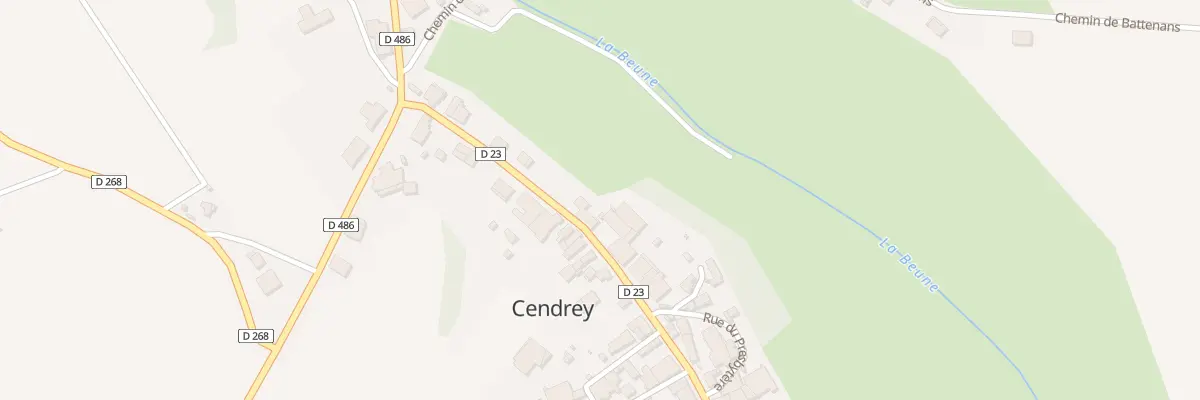 Plan du 11 Grande Rue à Cendrey