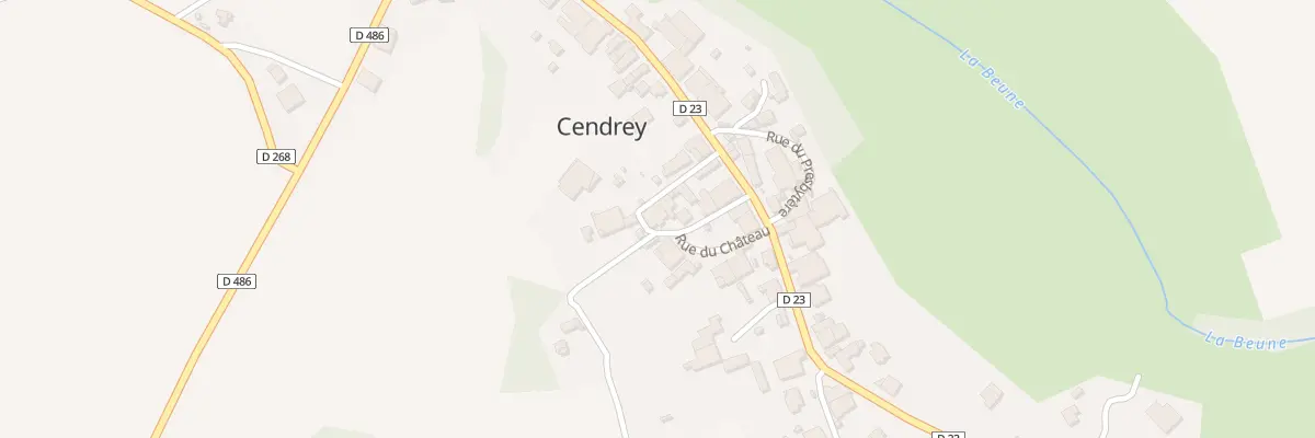 Plan du 8 Rue de la Côte Gaillard à Cendrey
