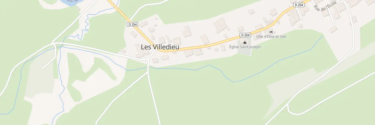 Plan du 10 Rue Principale aux Villedieu
