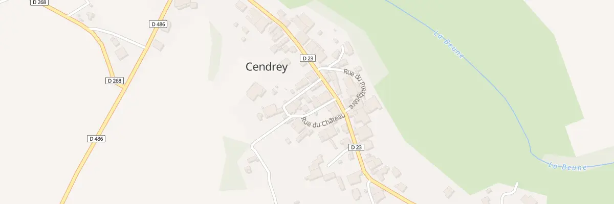 Plan du 6 Rue de la Côte Gaillard à Cendrey