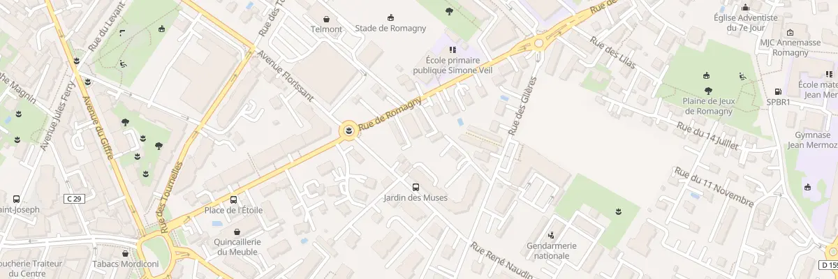 Plan du 30 Rue de Romagny à Annemasse