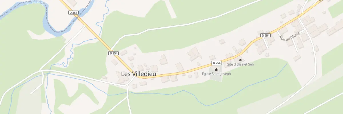 Plan du 13 Rue Principale aux Villedieu