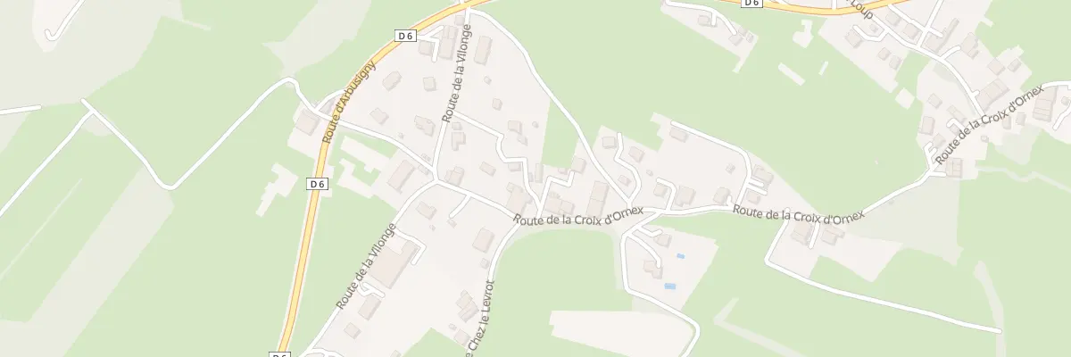 Plan du 992 Rte de la Croix d’Ornex à Pers-Jussy