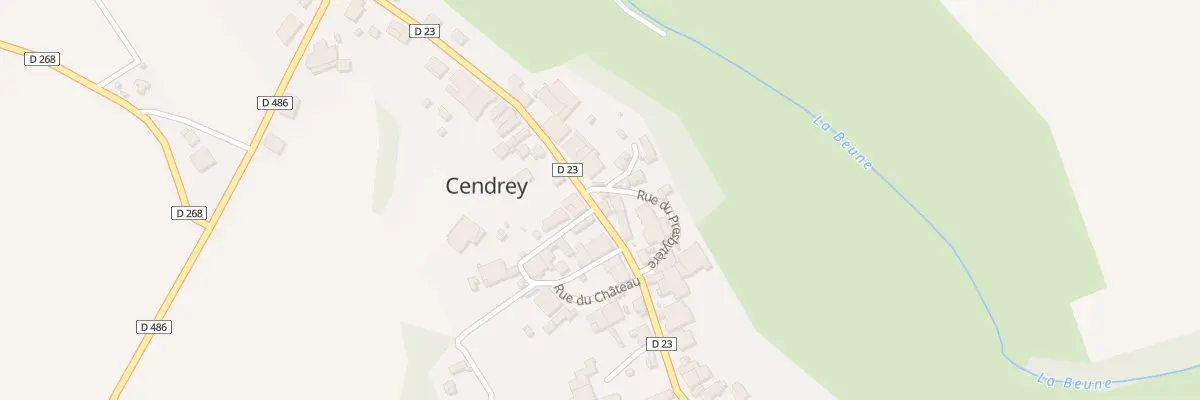 Plan du 17 Gr Grande Rue à Cendrey