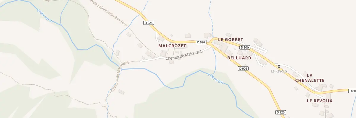 Plan du 5030 Che de Malcrozet à Saint-Sorlin-d’Arves