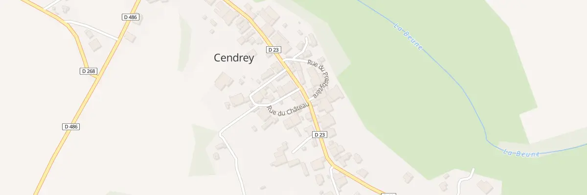 Plan du 1 Rue de la Côte Gaillard à Cendrey