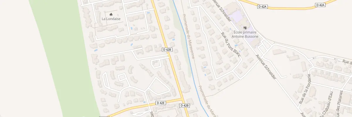 Plan du 381 Bd Louis Bernard à La Londe-les-Maures