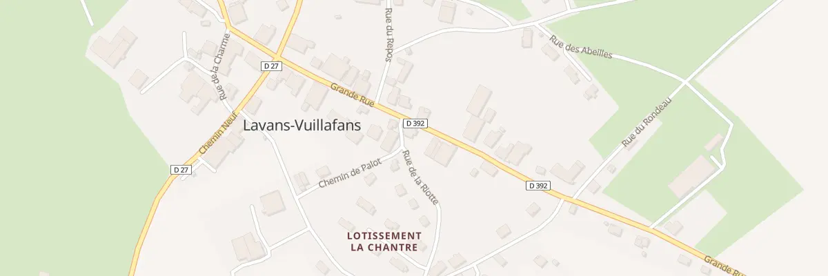 Plan du 1 Rue de la Riotte à Lavans-Vuillafans