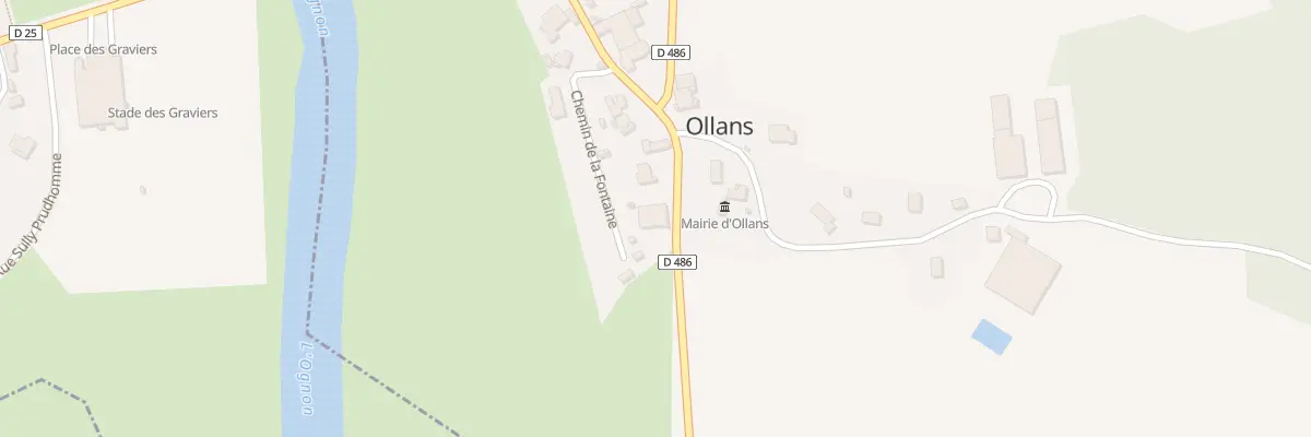 Plan du 6 Rte de Besançon à Ollans