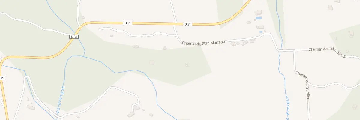 Plan du 54 Che de Plan Mariaou à Entrecasteaux
