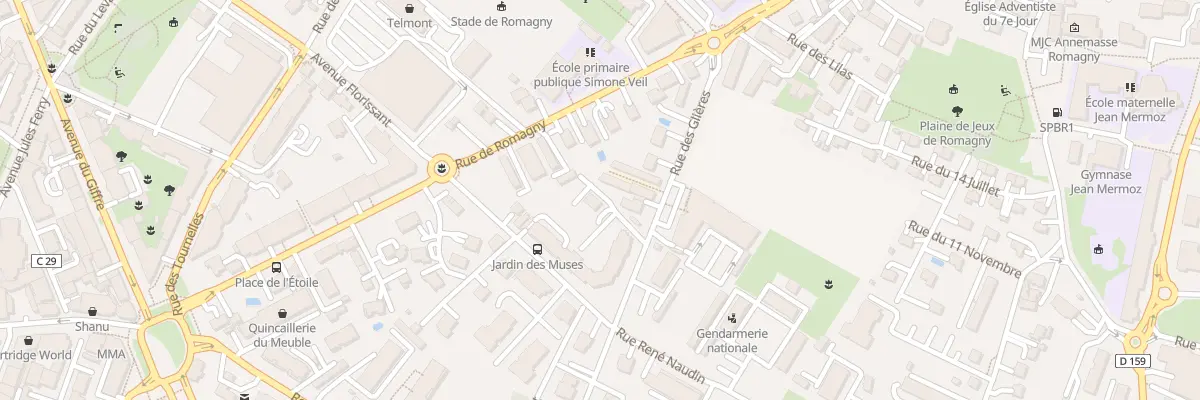 Plan du 12 Rue des Glières à Annemasse